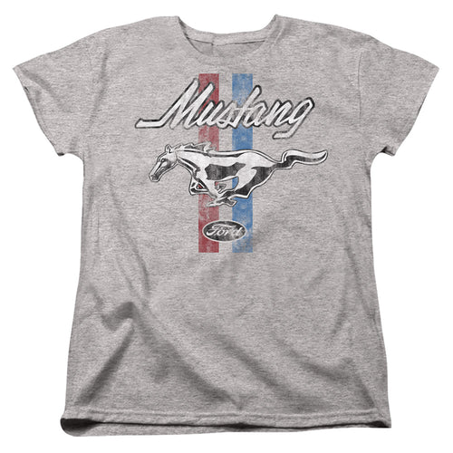 Ford Mustang Stripes Womens T-Shirt