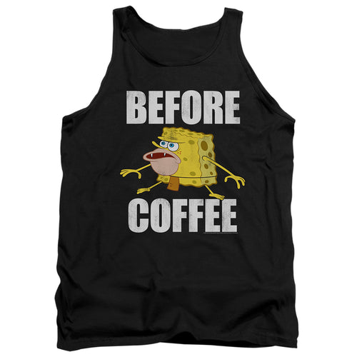 Spongebob Squarepants Before Coffee Meme Tank Top
