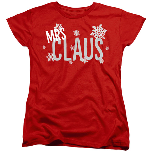 Christmas Mrs Claus Womens T-Shirt