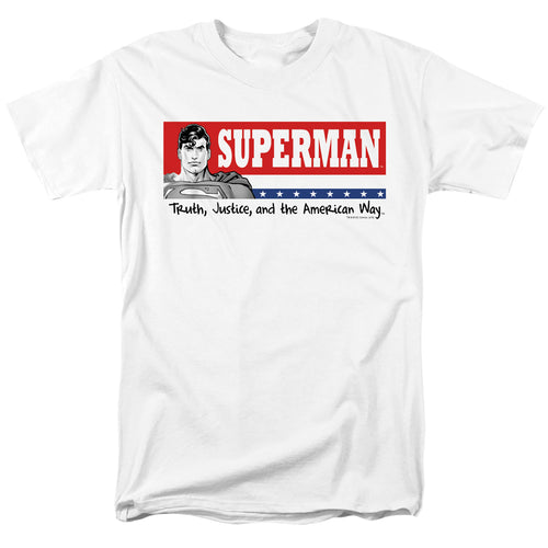 Superman for President White T-Shirt