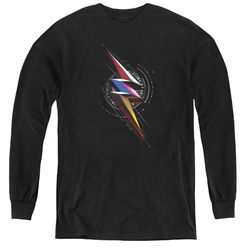 Mighty Morphin Power Rangers: The Movie Bolt Sigil Youth Long Sleeve T-Shirt