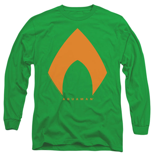 Justice League Aquaman Solid Color Long Sleeve T-Shirt