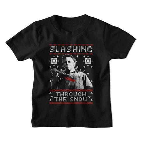 Halloween Slashing Thru the Snow Youth/Toddler T-Shirt