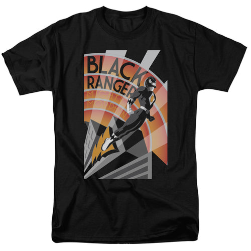 Mighty Morphin Power Rangers Black Ranger Deco T-Shirt