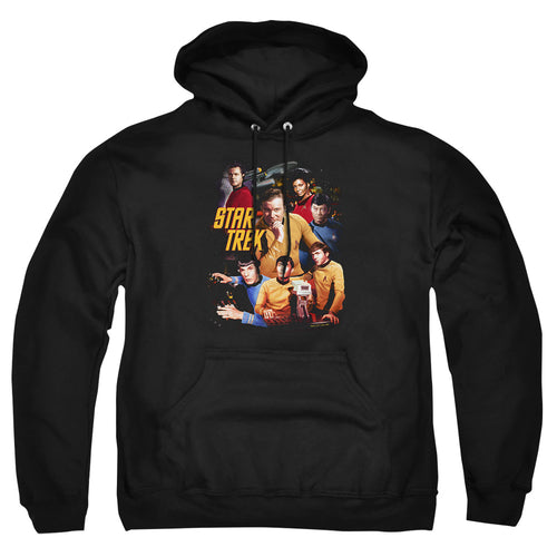 Star Trek At the Controls Pullover Hoodie