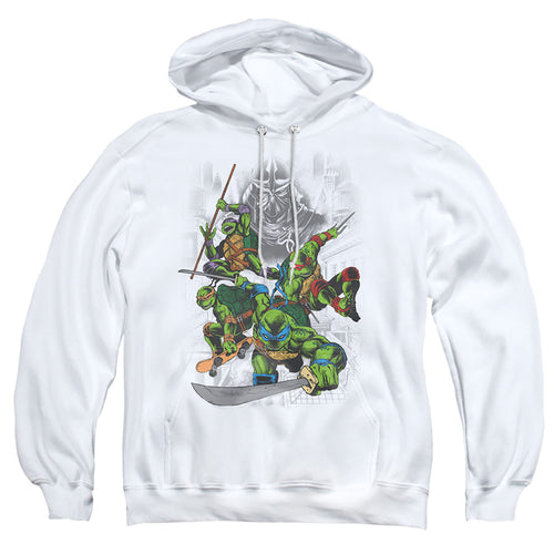 Teenage Mutant Ninja Turtles Shredder and Turtles Comic Pullover Hoodie