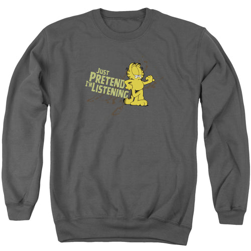 Garfield Just Pretend Im Listening Crewneck Sweatshirt