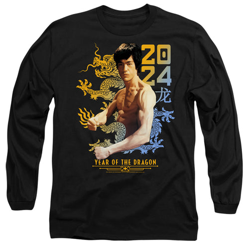 Bruce Lee Two Tone Year of the Dragon Long Sleeve T-Shirt
