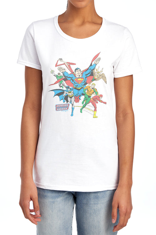 DC Comics Lead The Charge Womens T-Shirt