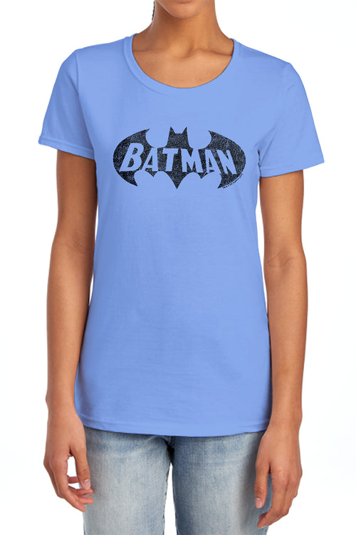 Batman Crackle Bat Womens T-Shirt
