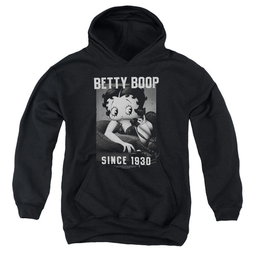 Betty Boop On the Line Youth Hoodie