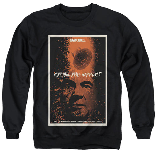Star Trek Cause and Effect Black Crewneck Sweatshirt