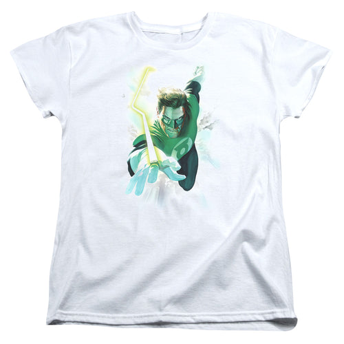 Green Lantern Clouds Womens T-Shirt