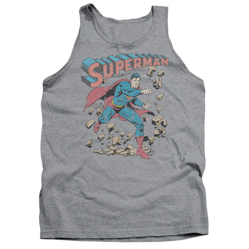 Superman Mad at Rocks Tank Top