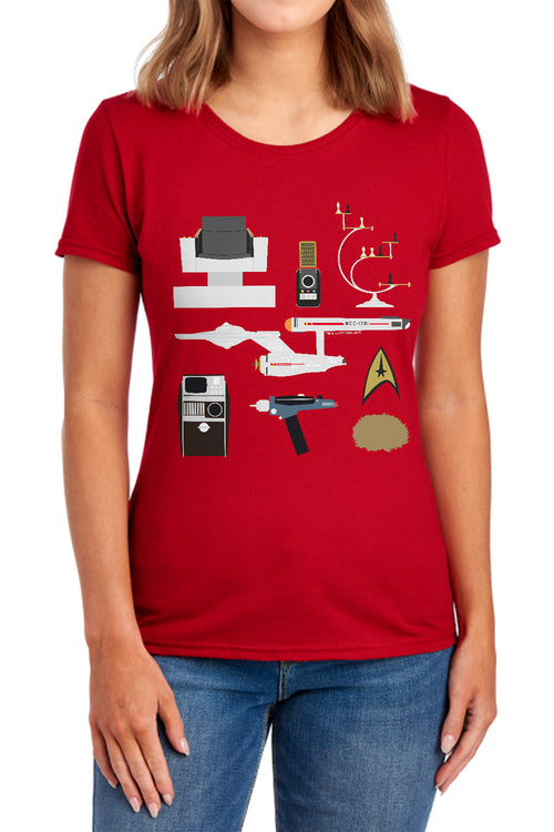 Star Trek TOS Gift Set Womens T-Shirt