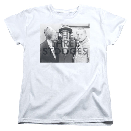 The Three Stooges Cutoff Womens T-Shirt