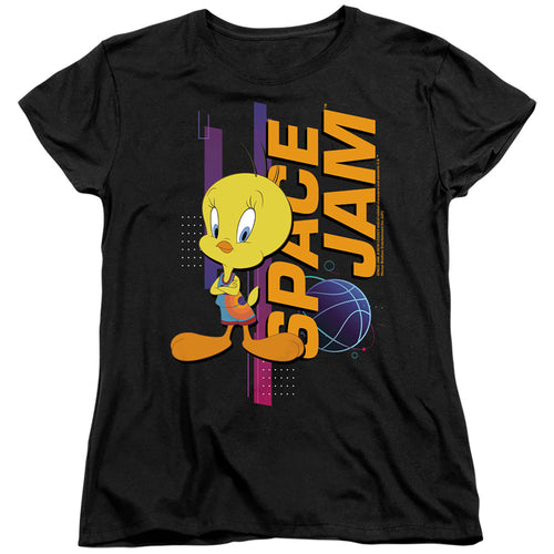 Space Jam Tweety Standing Womens T-Shirt