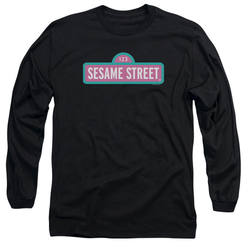 Sesame Street Pink Logo Long Sleeve T-Shirt