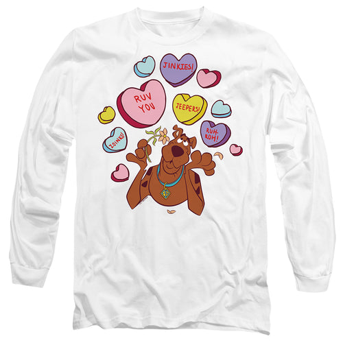 Scooby-Doo Valentine's Day Heart Candy Long Sleeve T-Shirt
