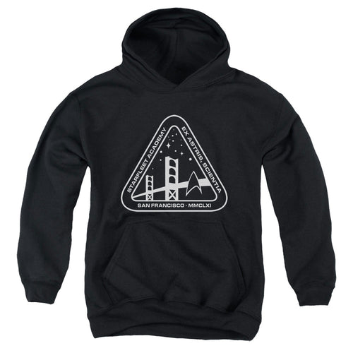 Star Trek White Academy Logo Youth Hoodie