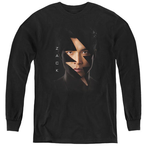 Mighty Morphin Power Rangers: The Movie Zack Bolt Youth Long Sleeve T-Shirt