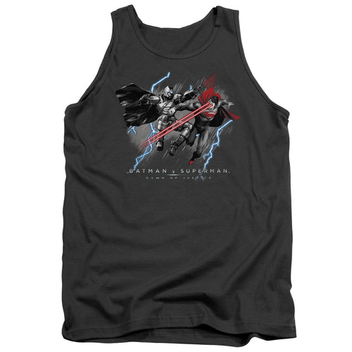 Batman v Superman Lightniing V Heat Vision Tank Top