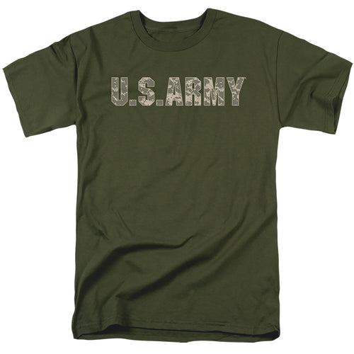 US Army Camo Letters T-Shirt
