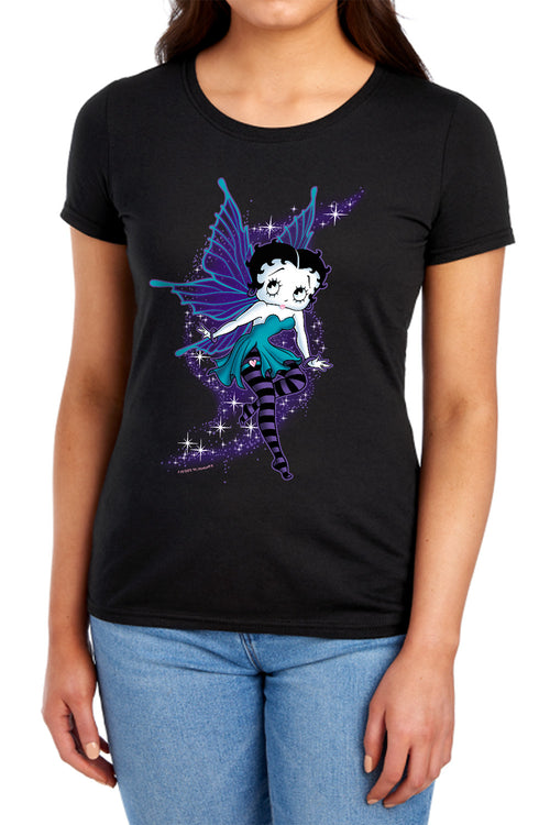 Betty Boop Sparkle Fairy Womens T-Shirt
