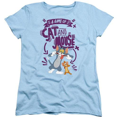Tom and Jerry Movie Cat and Mouse Womens T-Shirt