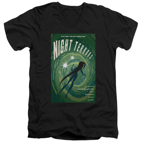Star Trek Night Terrors Black V-Neck T-Shirt