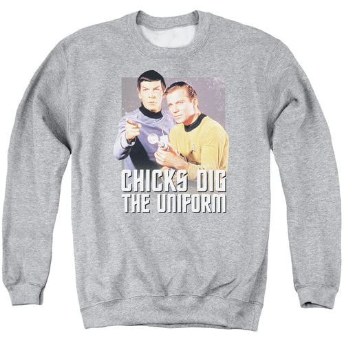 Star Trek Chicks Dig the Uniform Crewneck Sweatshirt