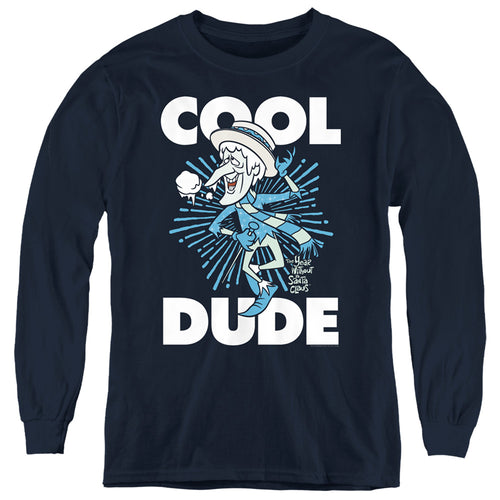 The Year Without a Santa Claus Cool Dude Navy Youth Long Sleeve T-Shirt