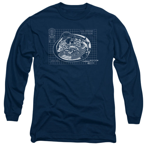 Star Trek Bridge Blueprint Long Sleeve T-Shirt