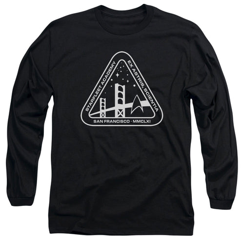 Star Trek White Academy Logo Long Sleeve T-Shirt
