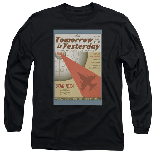 Star Trek Juan Ortiz Tomorrow is Yesterday Black Long Sleeve T-Shirt