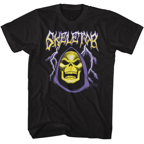 Skeletor Lightning Masters of the Universe t-shirt in black