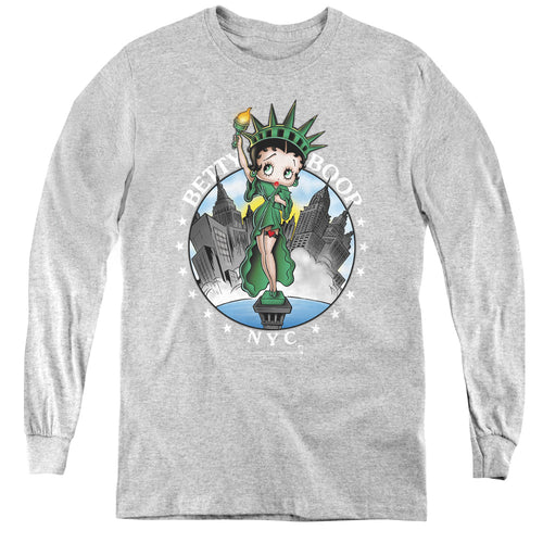 Betty Boop NYC Youth Long Sleeve T-Shirt
