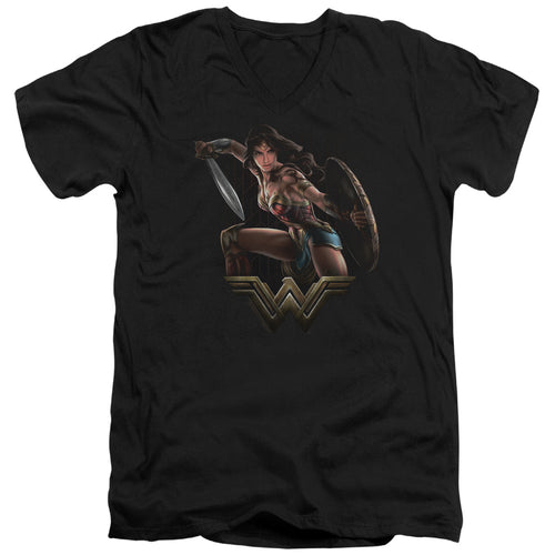 Wonder Woman (2017) Fight V-Neck T-Shirt