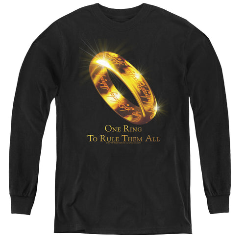 Lord of the Rings One Ring To Rule Them All Youth Long Sleeve T-Shirt