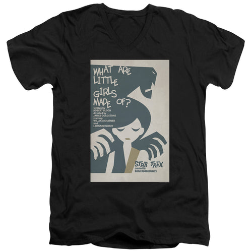 Star Trek What Are Little Girls Made Of Black V-Neck T-Shirt