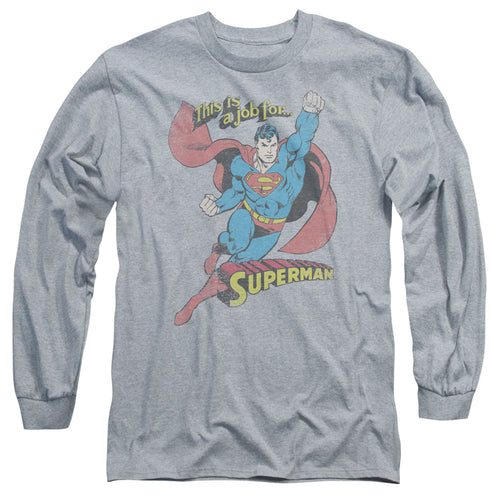 Superman On the Job Long Sleeve T-Shirt