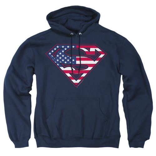 Superman U S Shield Pullover Hoodie