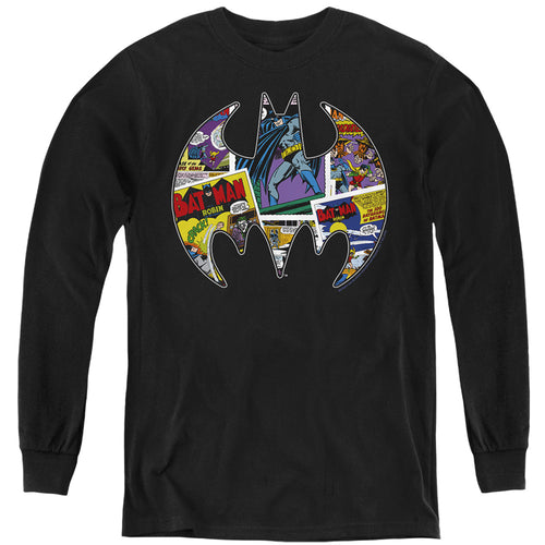 The Batman Comic Bat Youth Long Sleeve T-Shirt