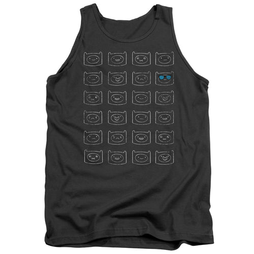 Adventure Time Finn Faces Tank Top