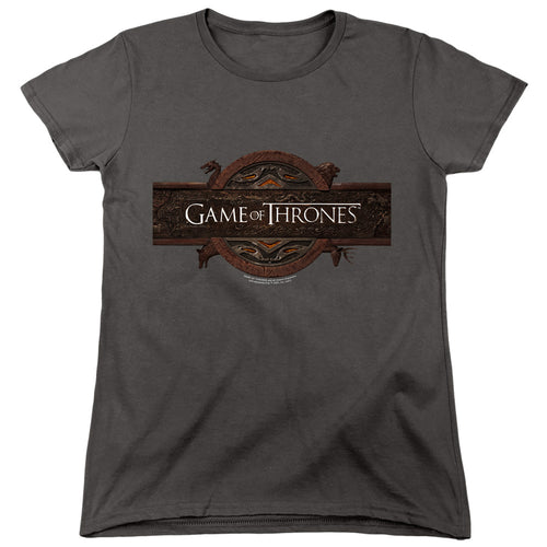 Game of Thrones Title Sequence Logo Womens T-Shirt
