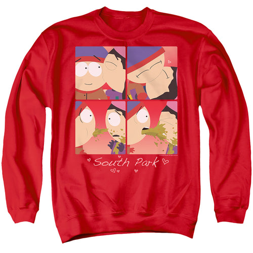 South Park Valentine's Day Kyle and Wendy Squares Crewneck Sweatshirt