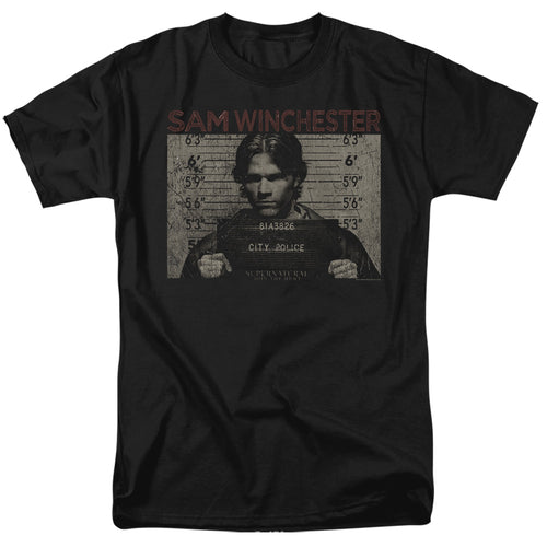 Supernatural Sam Winchester Mug Shot T-Shirt