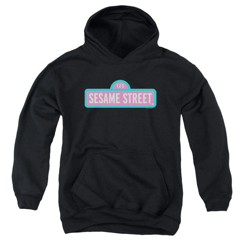 Sesame Street Pink Logo Youth Hoodie