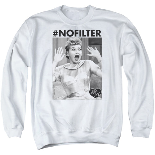 I Love Lucy No Filter Crewneck Sweatshirt