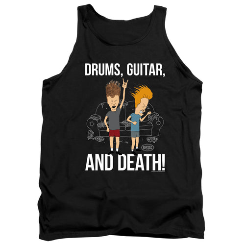 Beavis and Butthead Drums, Guitar, And Death Tank Top